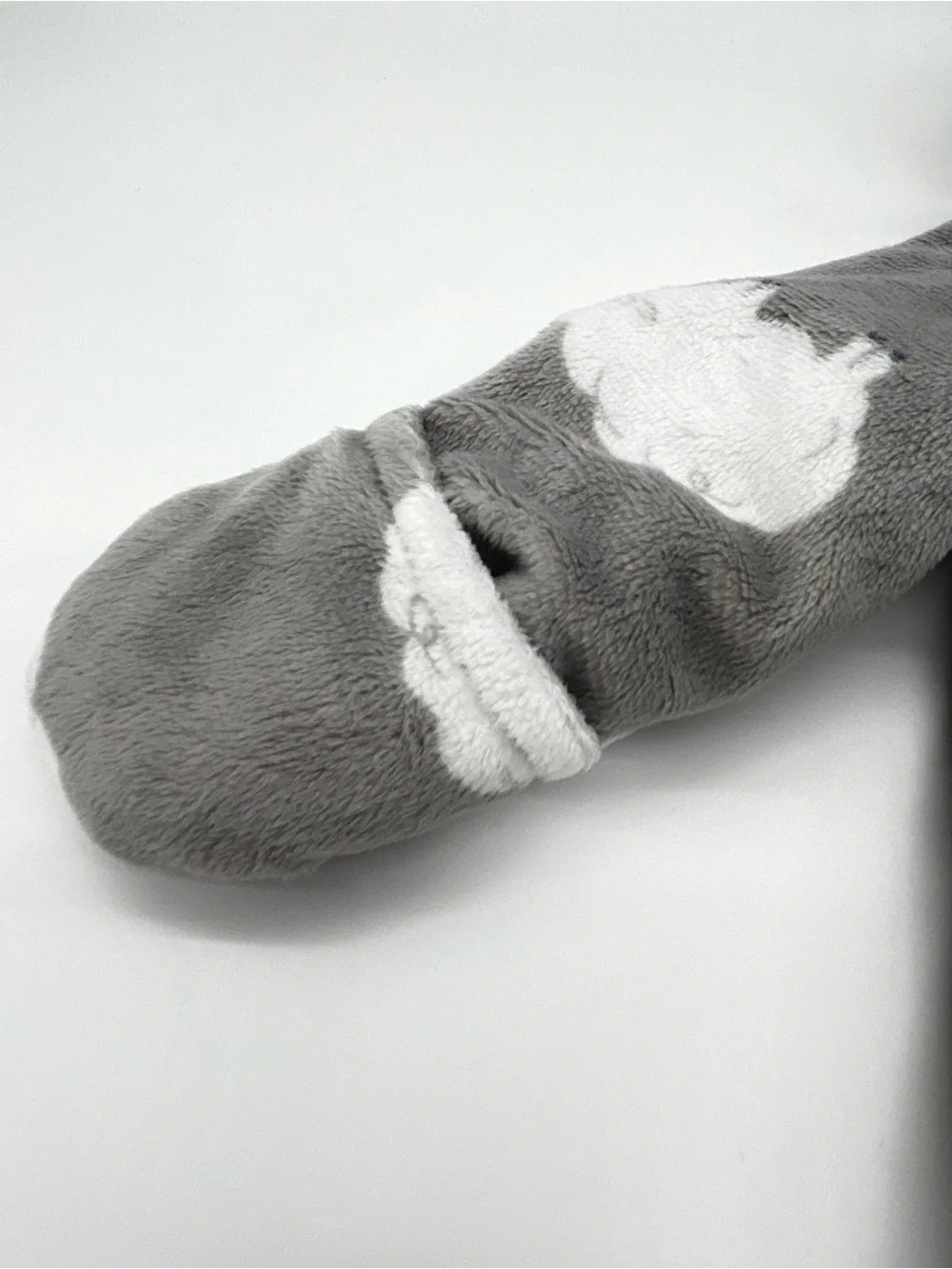 Carter's Gray Fleece Hooded One-Piece with White Sheep Size 3 Months